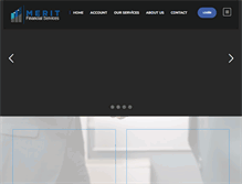 Tablet Screenshot of meritfin.com